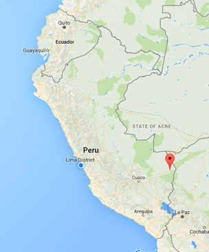 Mapa de Tambopata