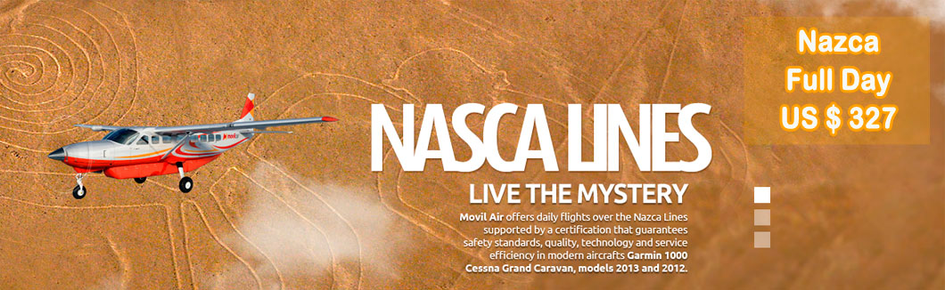 Overflight Nazca Lines Movil Pack - Full Day