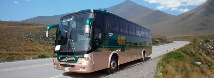 Bus   Arequipa -  Colca - Puno - Cusco
